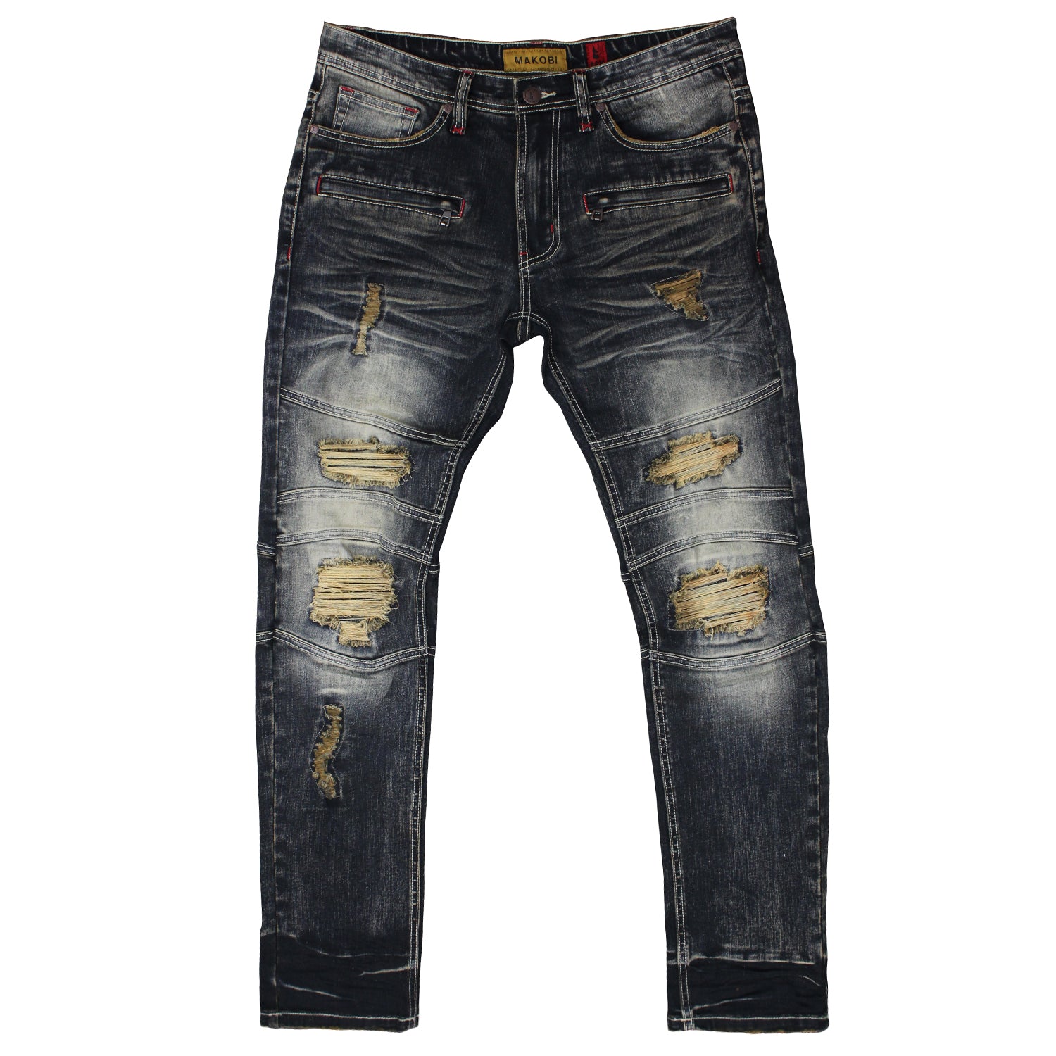 M1785 MAKOBI ATRANI DENIM JEANS - DIRT– Makobi Jeans USA