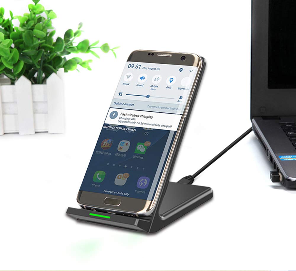 Wireless Charger 10W Fast Stand Detachable 2-Coils Charging Pad - ONZ40