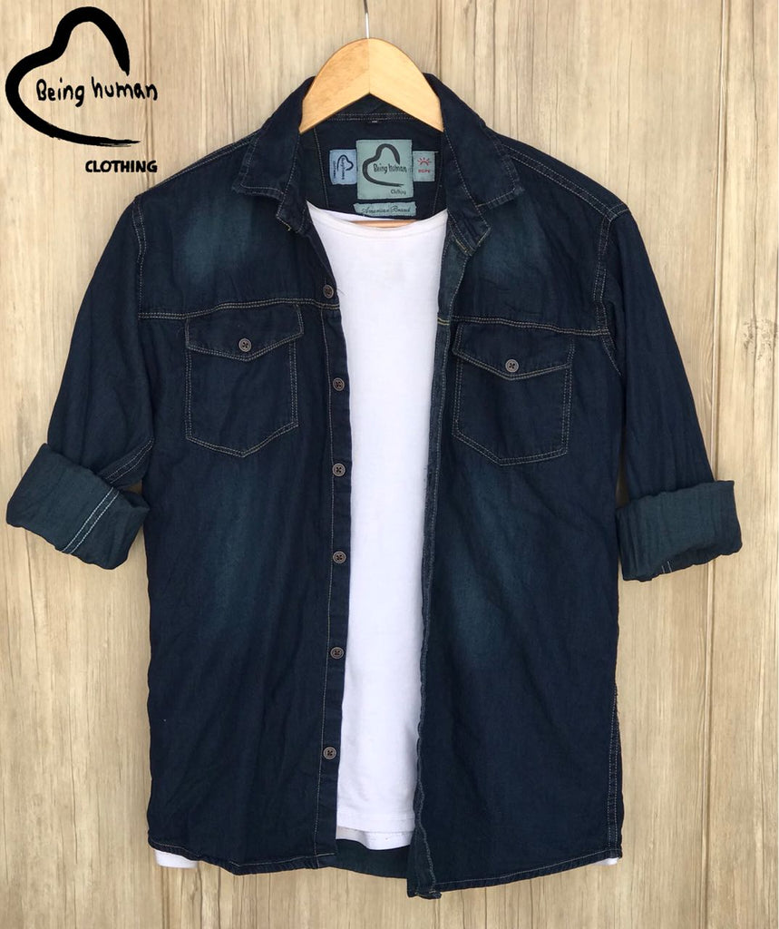 being human denim shirt