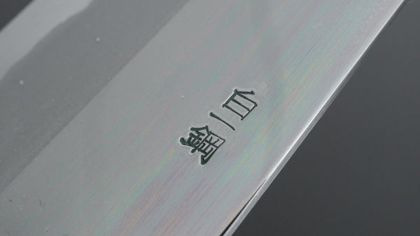 Hitohira Togashi White #1 Stainless Clad Kiritsuke Gyuto 240mm Taihei Ebony Handle (Mirror Polished)