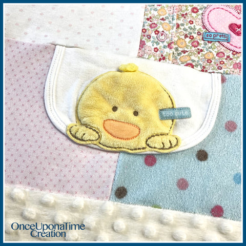 Baby Clothes Memory Blanket  by Once Upon a Time Creation