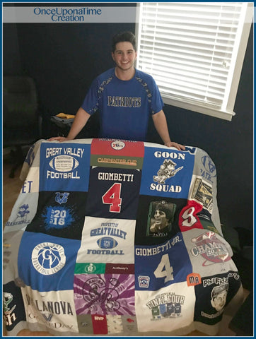 Graduation Memory Blanket_Great Valley_baseball_Once Upon a Time Creation