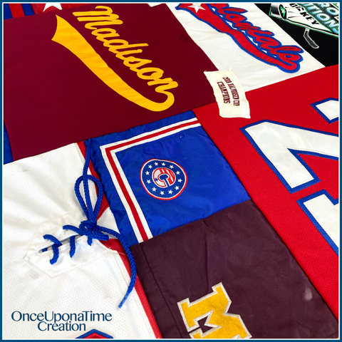 Hockey Jersey Memory Blanket by Once Upon a Time Creation