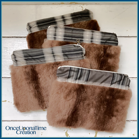 Keepsake Clutch made from a fur coat by Once Upon a Time Creation