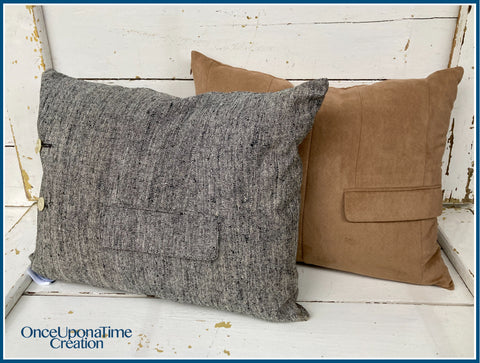 Keepsake pillows made from suit coats by Once Upon a Time Creation
