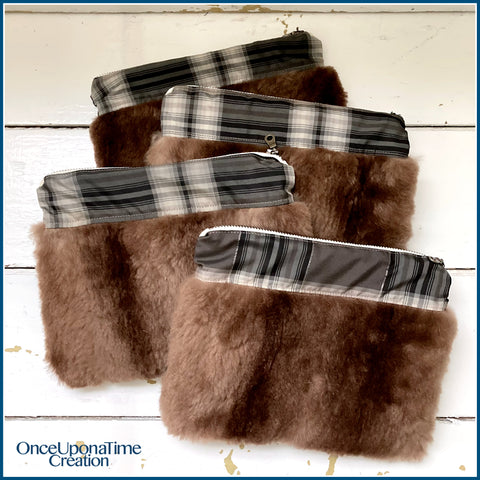 Once Upon a Time Creation Keepsake Clutch Bags made from a Fur Coat