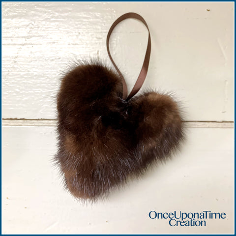 Once Upon a Time Creation Keepsake Ornaments made from a Fur Coat