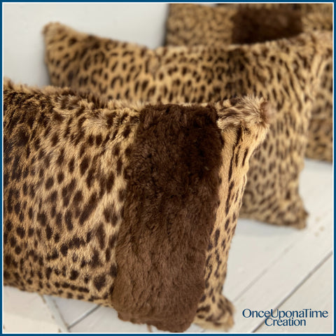 Once Upon a Time Creation Keepsake Pillows made from a Fur Coat