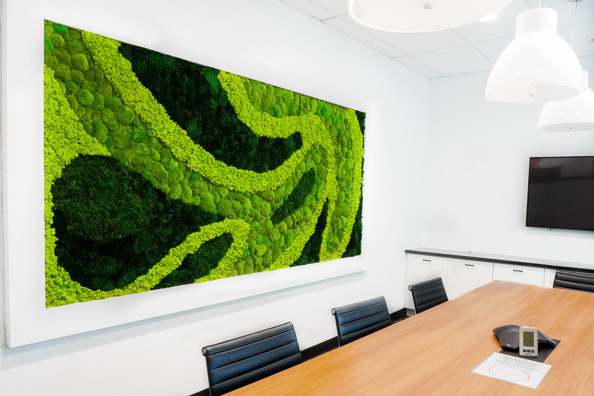Moss Wall for Your Business, Custom Design