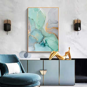 Abstract Watercolor Canvas Prints Embla