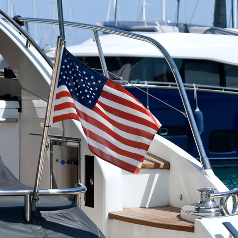 boat American flag