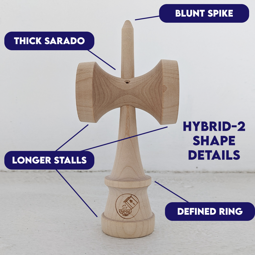 hybrid 2 shape cereal kendama