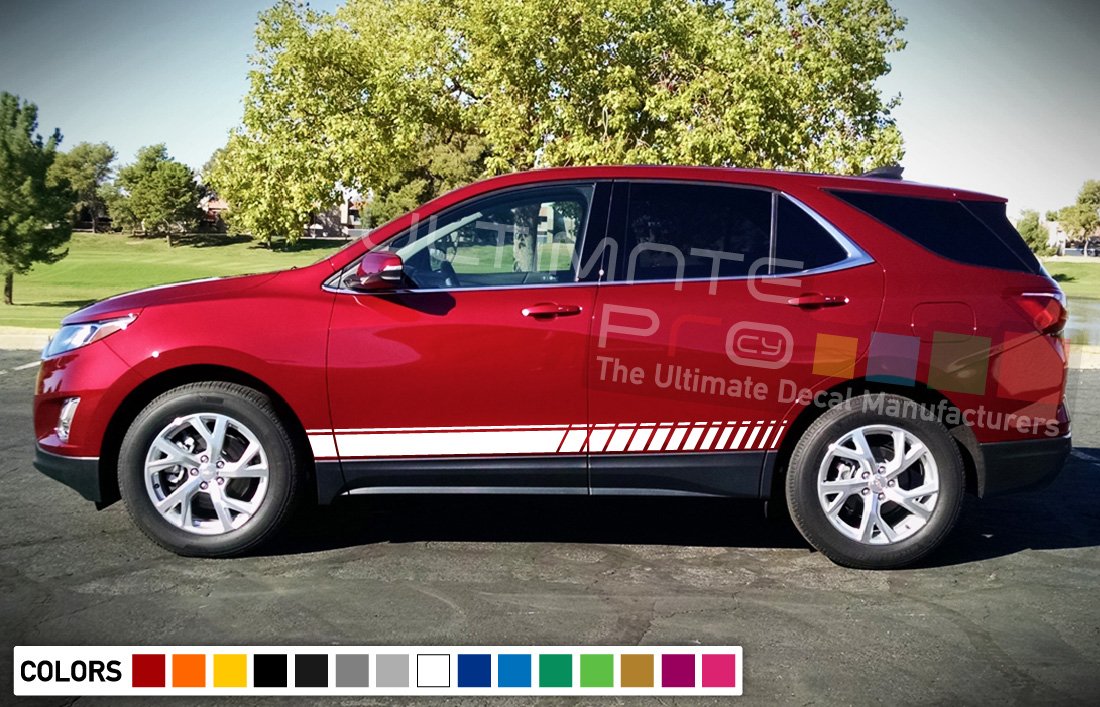 chevrolet equinox side car stripes kit sticker