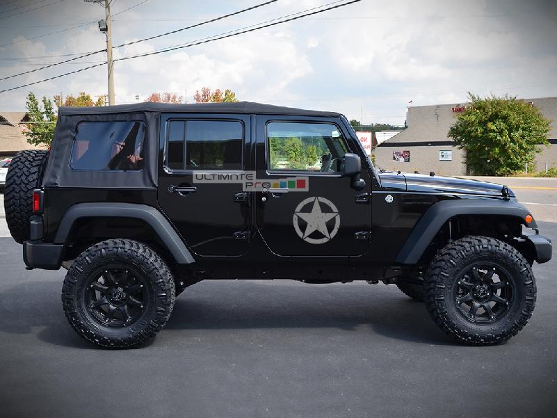 jk wrangler decals Distressed Star for Wrangler JK,JL 2007-Present