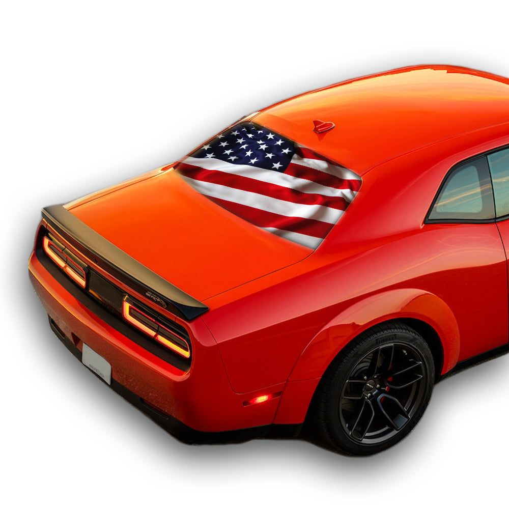 Perforated Graphic Dodge Challenger decal 2008 - Present