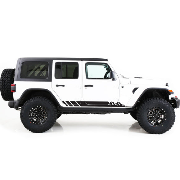 jl wrangler decals sticker side door stripes 2018 - Present