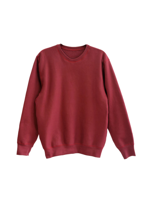 Essential Black Crewneck Sweater, 450 GSM Organic Cotton