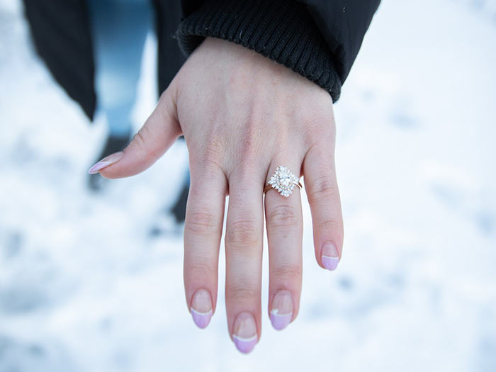 Katie Stringer custom engagement ring