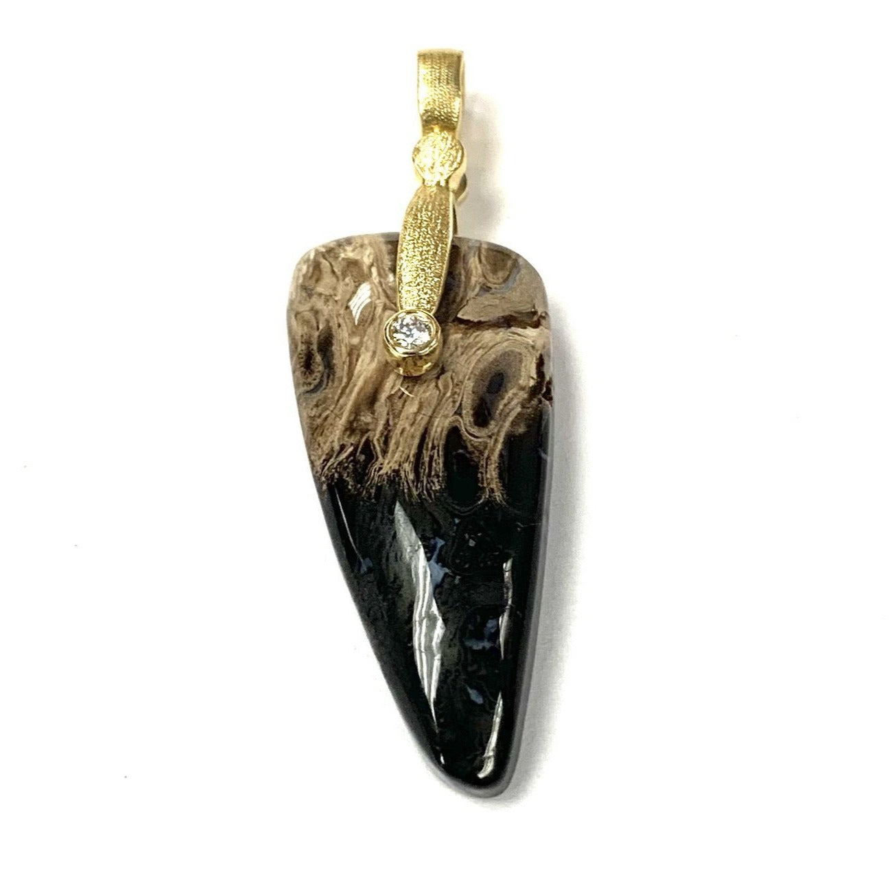 Palm Root Fossil Pendant