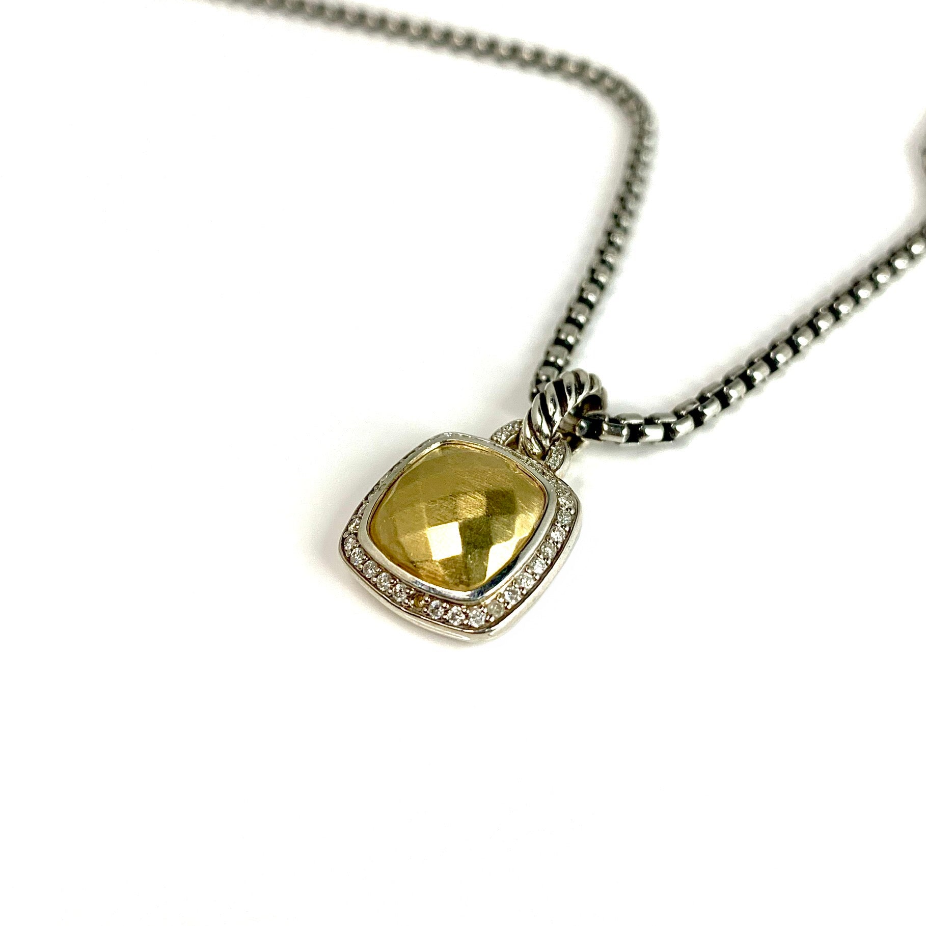 Diamond Dome Checkerboard Pendant