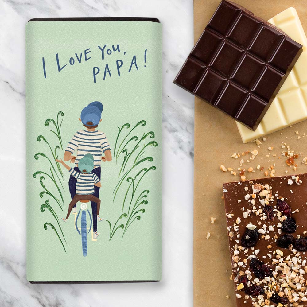 Love You Papa Chocolate Gift | By Quirky Chocolate