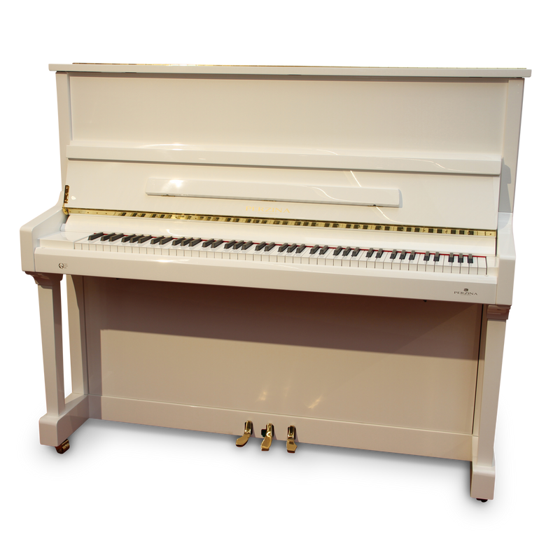 Reis studio Vestiging Perzina UP-129 Piano Wit – Bol Pianos