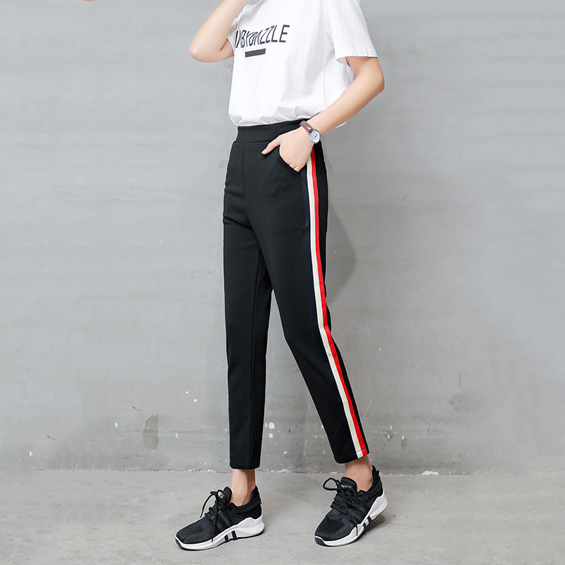 black trouser pants women's