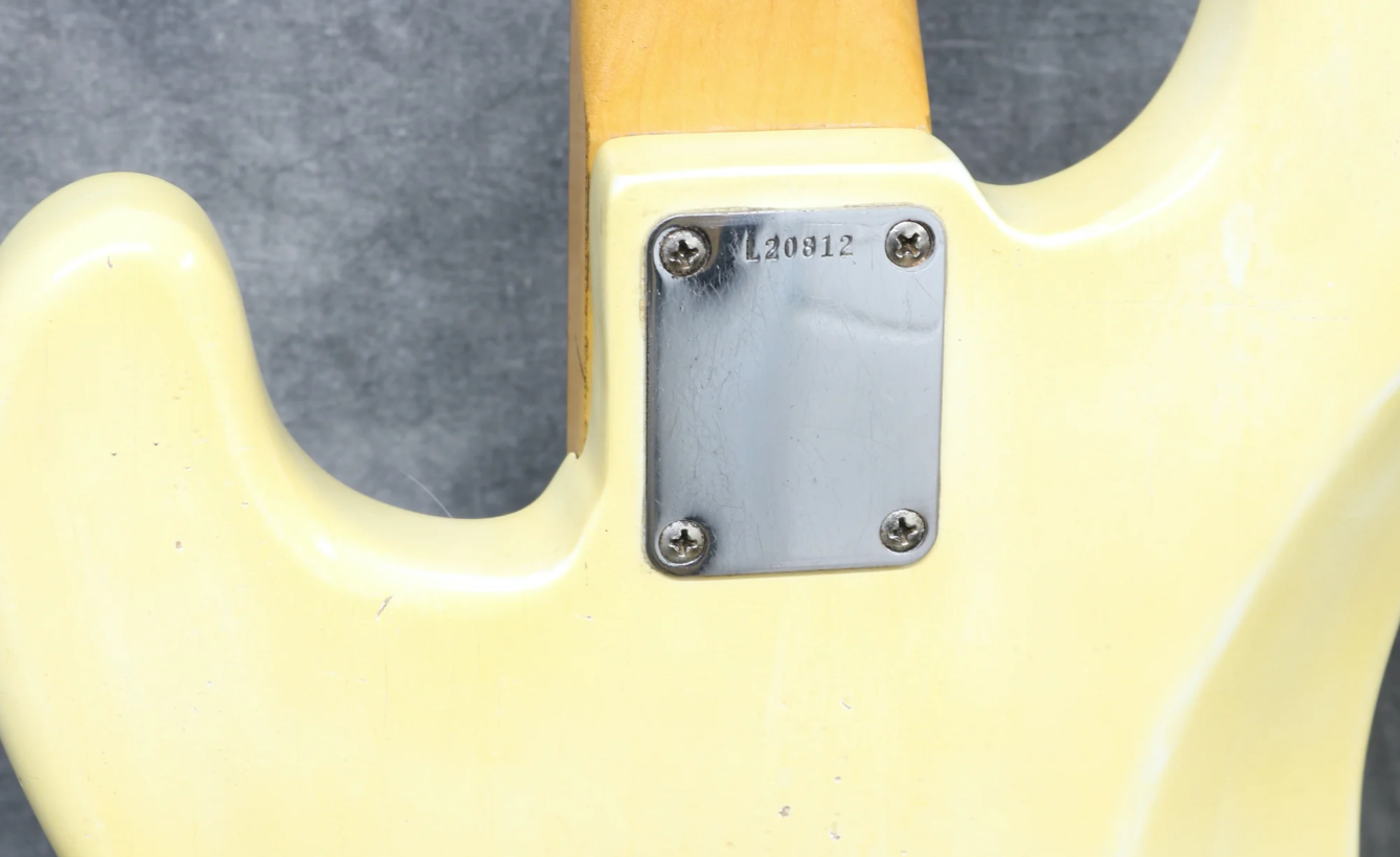 1964 Precision Bass Date on Neck Plate (L Series)