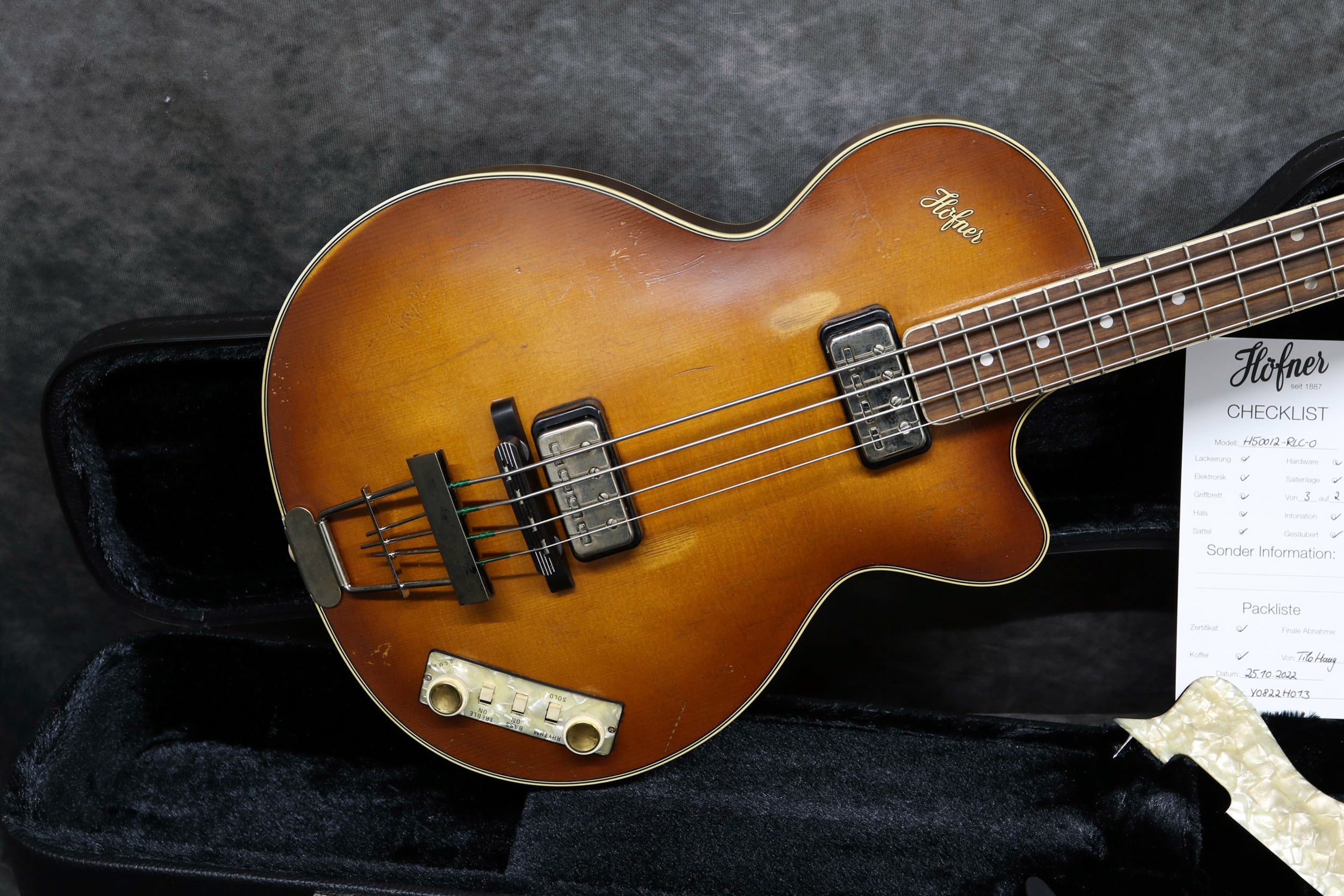 New Hofner Club Bass 500/2 - Vintage Finish – Andy Baxter Bass & Guitars