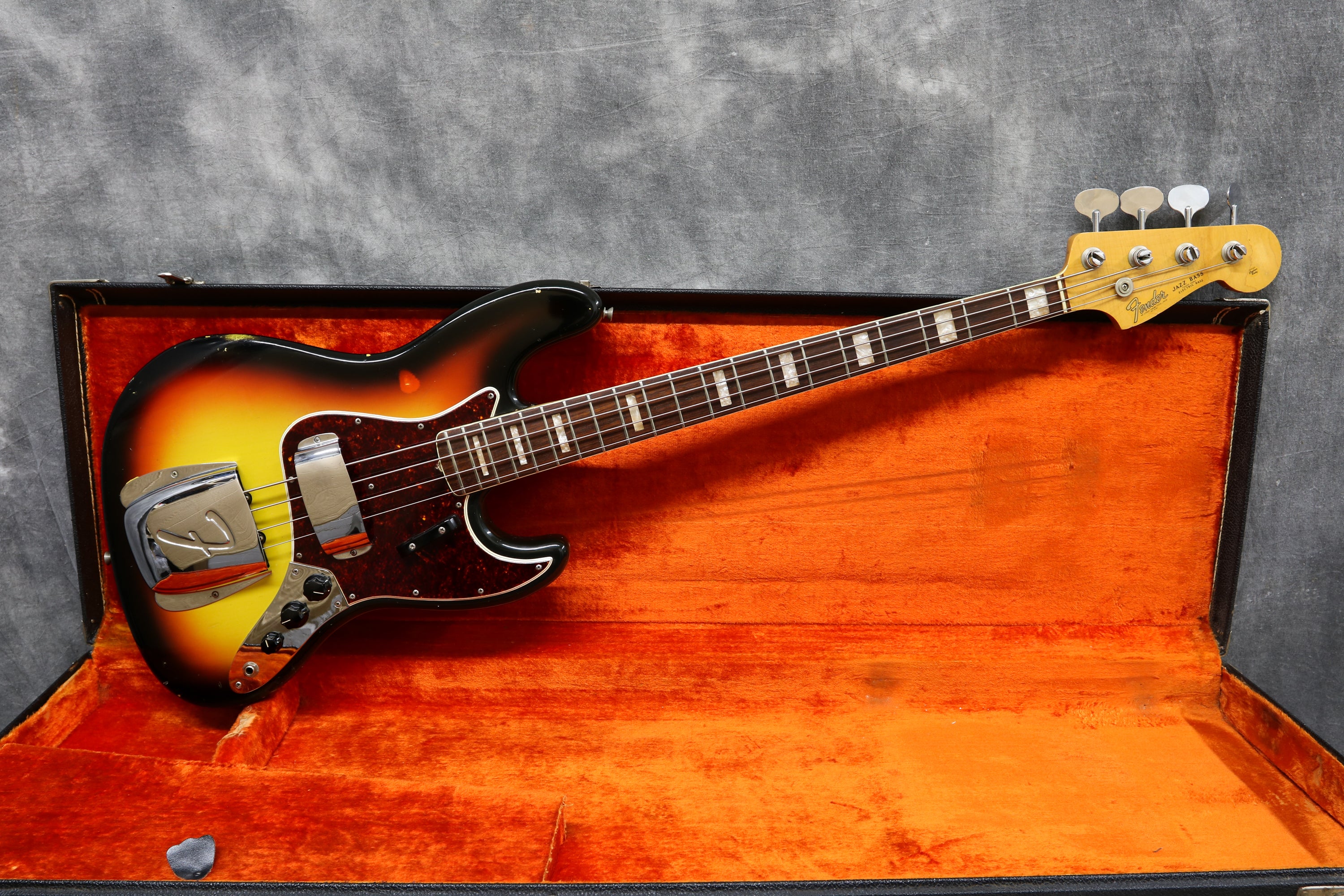 sunburst fender bass