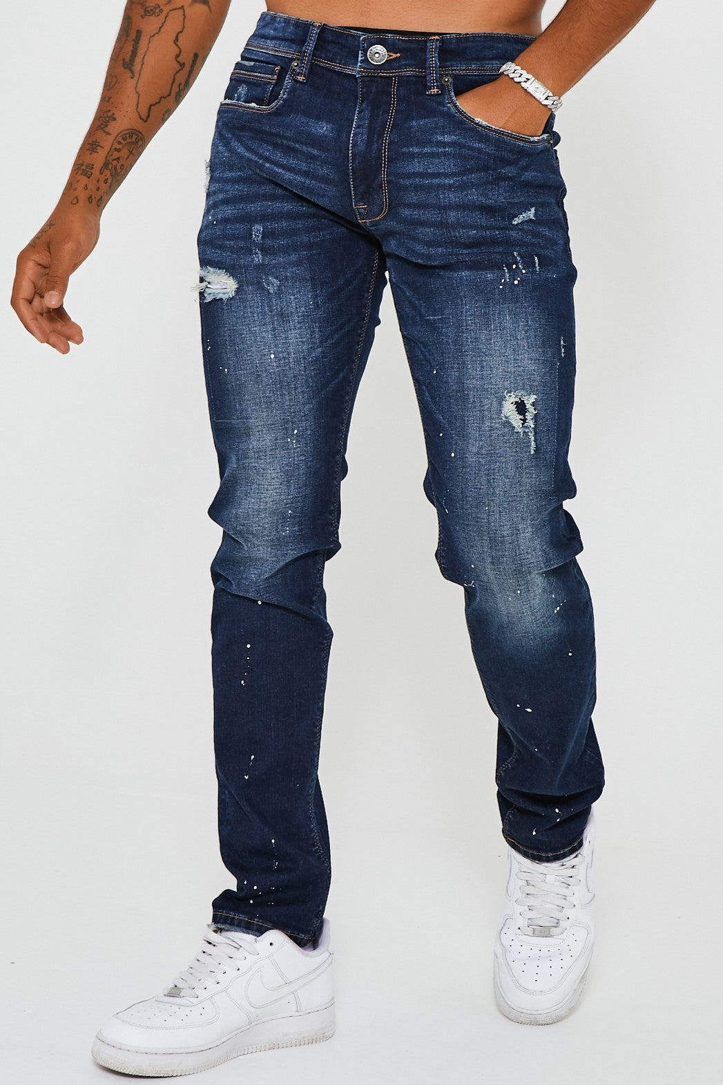 Bardsley Tapered Jean - Dark Blue