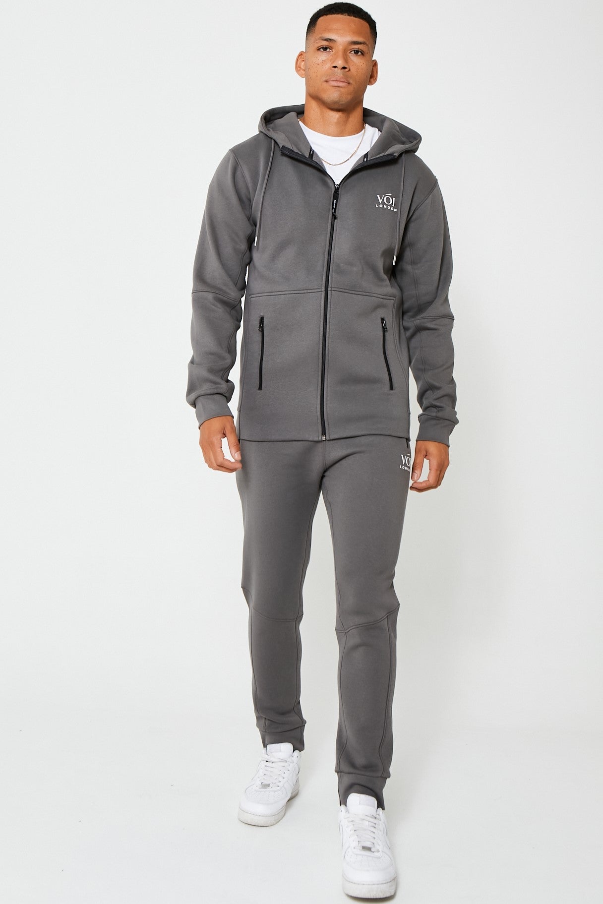 Guilford Fleece Tracksuit - Dark Grey