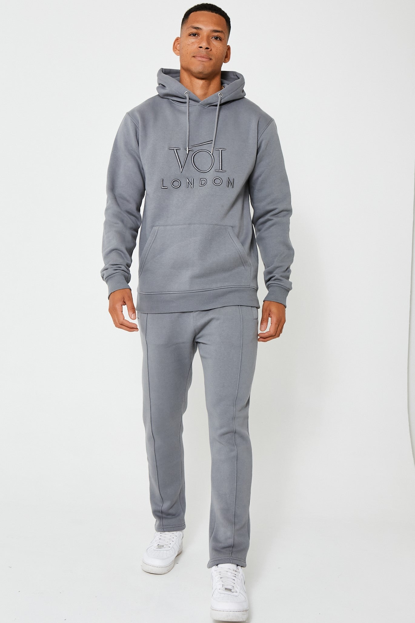 Holloway Road Fleece Tracksuit - Dark Grey