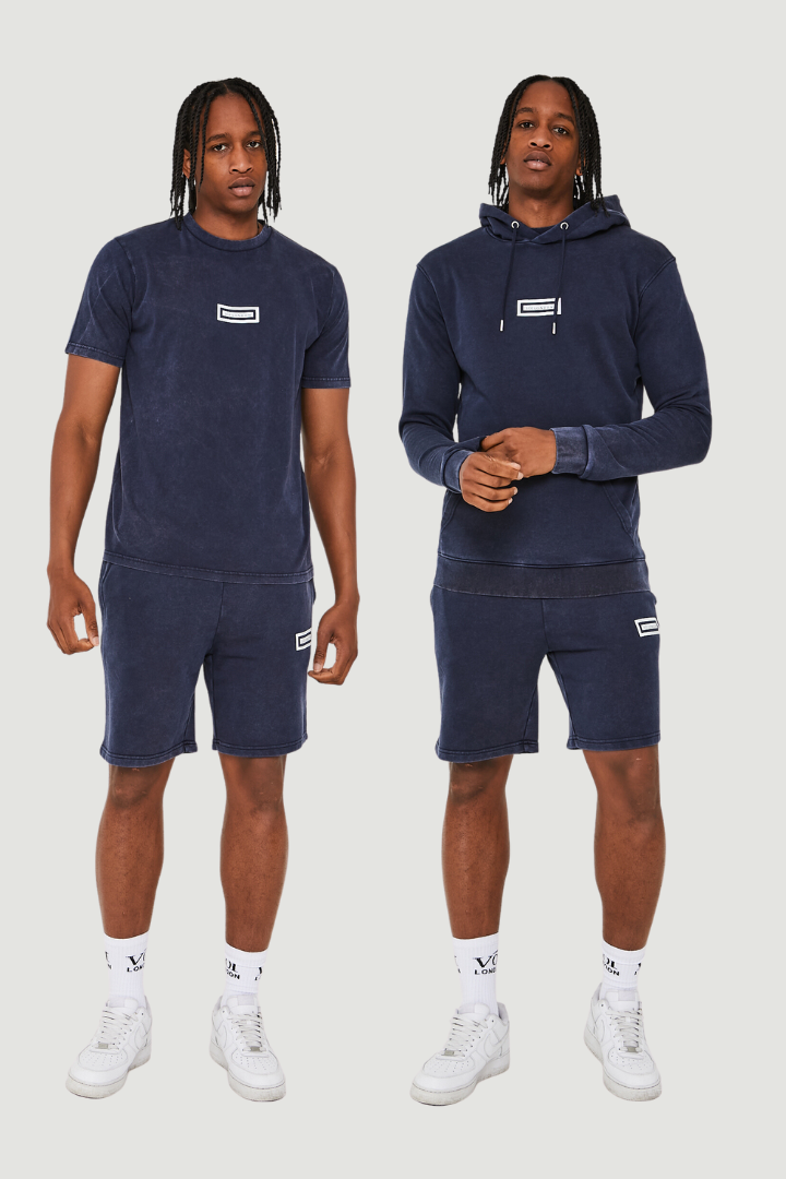 Orton Street Triple Set Short Tracksuit - Navy