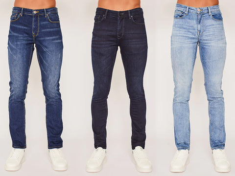 examples of skinny and slim fit jeans