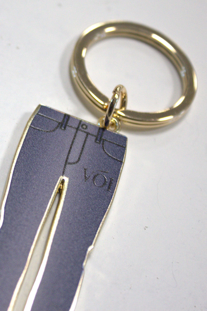 Warren Street Key Ring-Blue