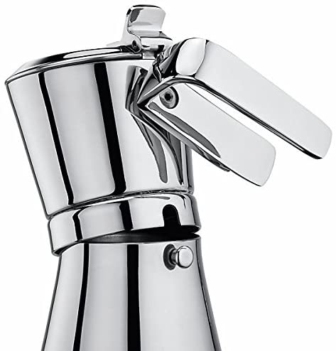 Giannina 3 Cup Made in Italy Stainless Steel Stovetop Espresso Maker New Restyled Version Model - 3003010
