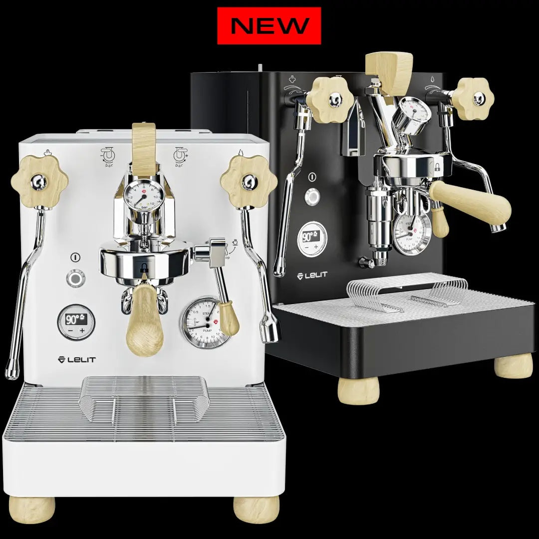 Lelit Bianca PL162TCB V3 Dual Boiler Espresso Machine - Latest 2023 V3 Model Black