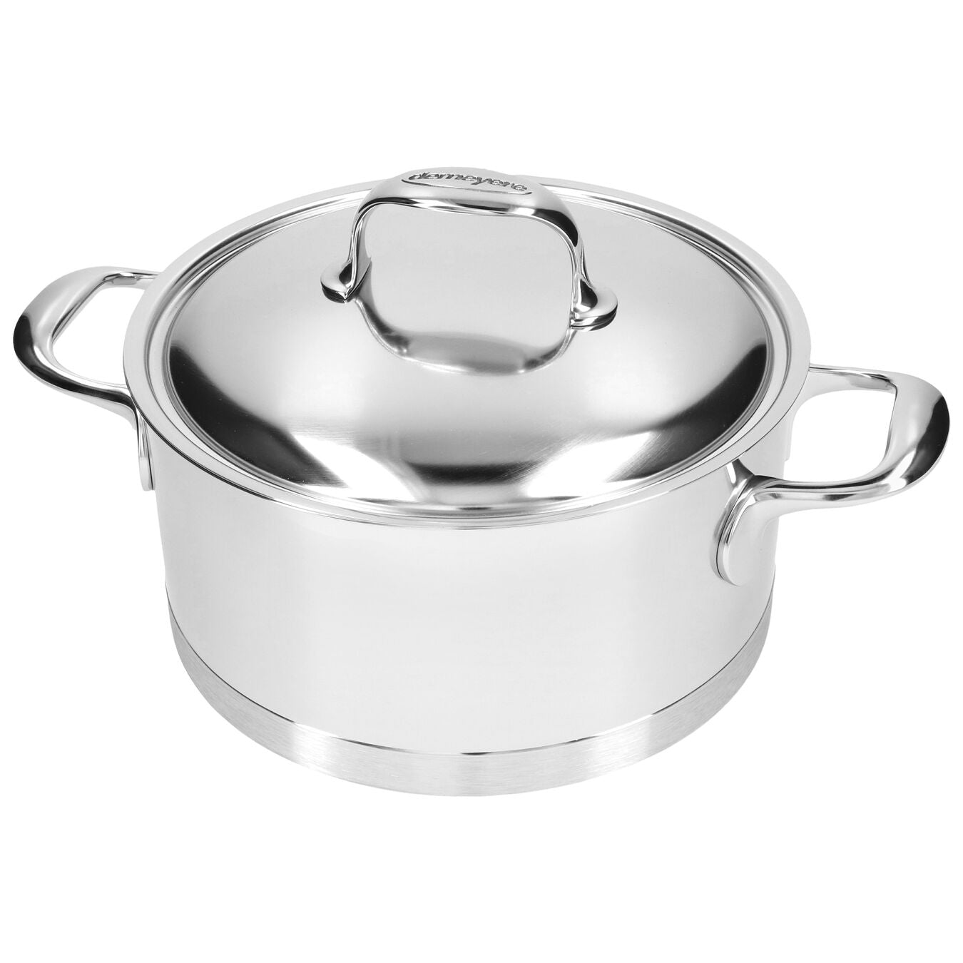 Demeyere Atlantis 7 Collection 3 Piece Set 18/10 Stainless Steel 5.2L/24 cm Saucepot and Fry Pan 24 cm / 9
