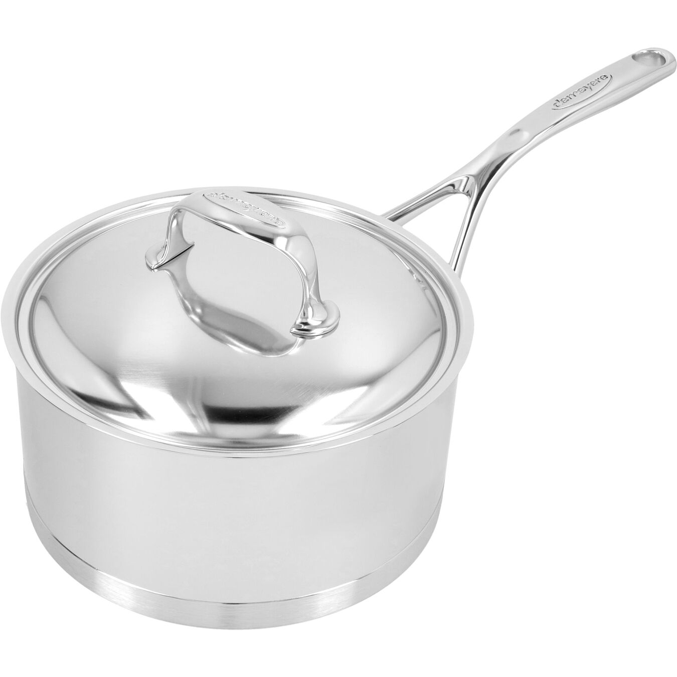 Demeyere Atlantis 7 Collection 3L 18/10 Stainless Steel Round Sauce Pan with Lid