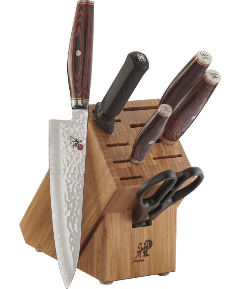 Miyabi 6000 MCT  7 Piece Knife Block Set with Pakkawood Handle