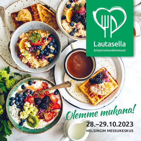 Spices Chef mukana I Lautasella Free From -Messuilla Helsinkgin Helsingin Messukeskuksessa 28.-29.10.2023