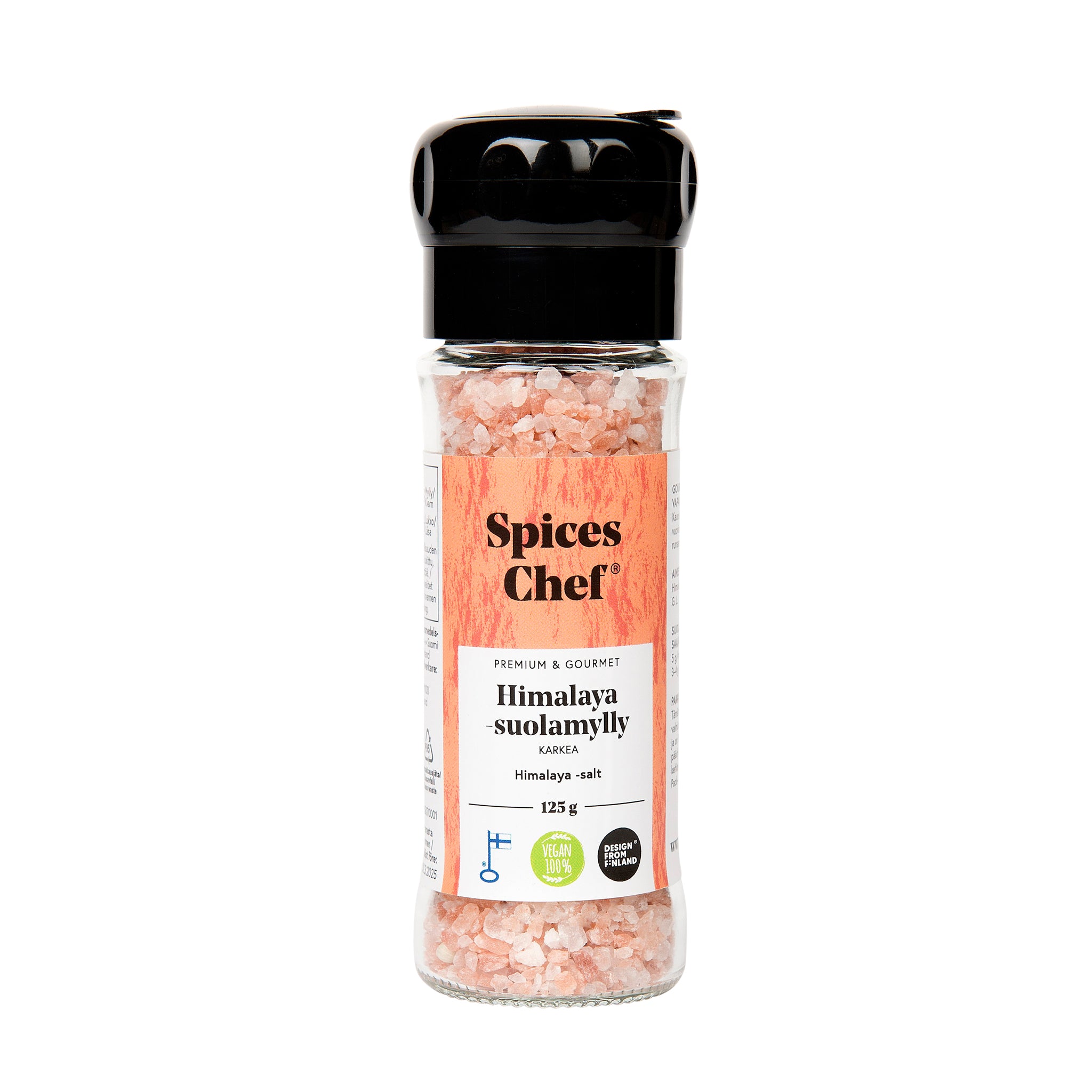 Gourmet Himalaya-suola 125g Karkea - BPA-vapaa maustemylly – Spices Chef