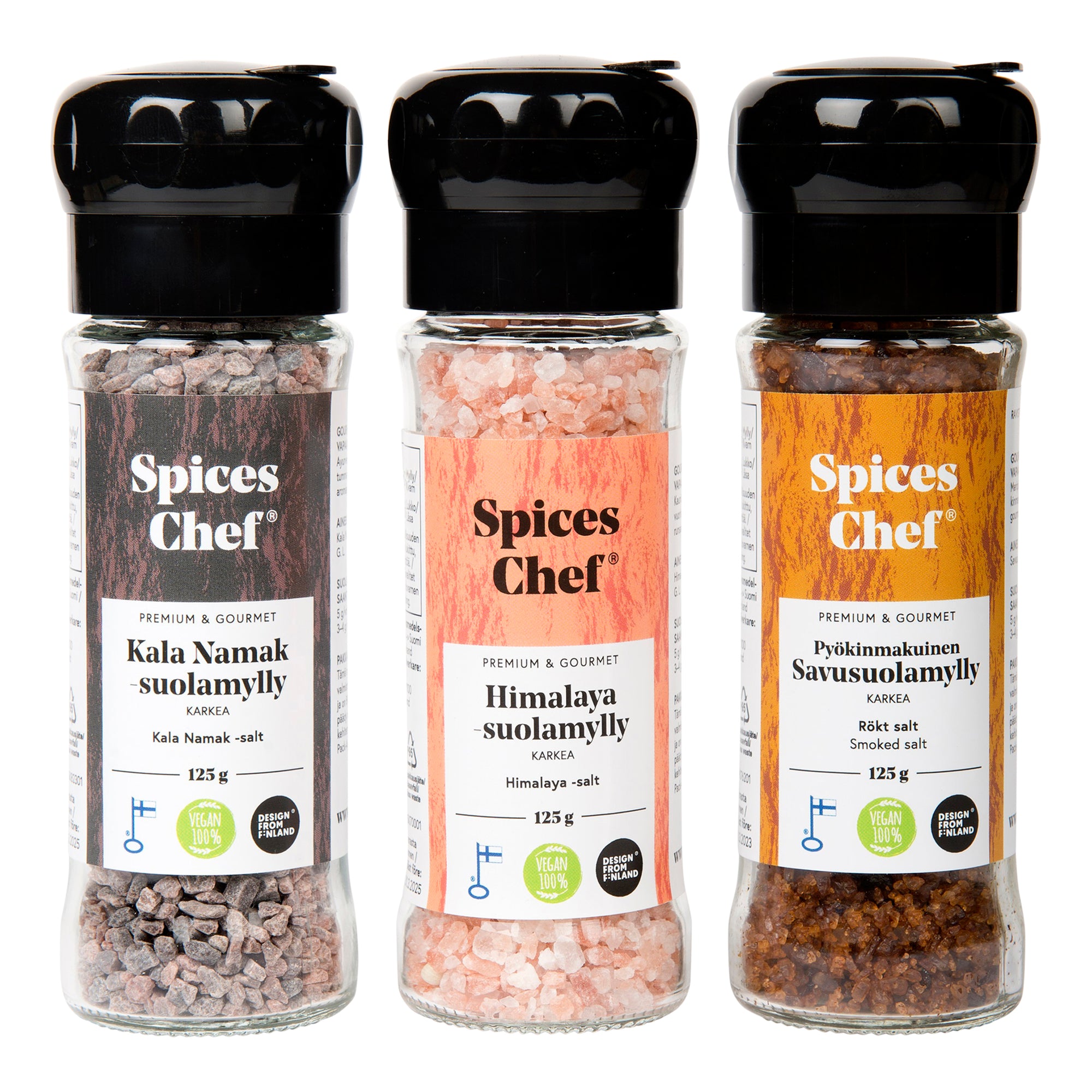 Gourmet Himalaya-suola 125g Karkea - BPA-vapaa maustemylly – Spices Chef