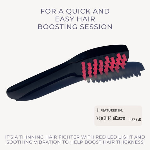 red led regrowth hair brush