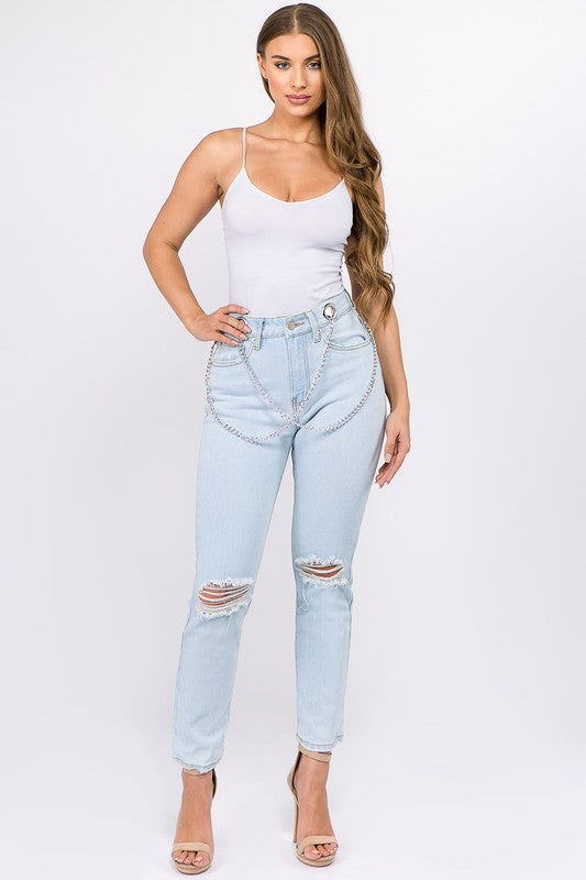 chain link jeans