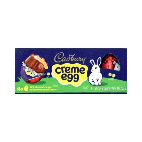 Cadbury Creme Milk Chocolate Eggs with Soft Fondant Center (4 Pack)