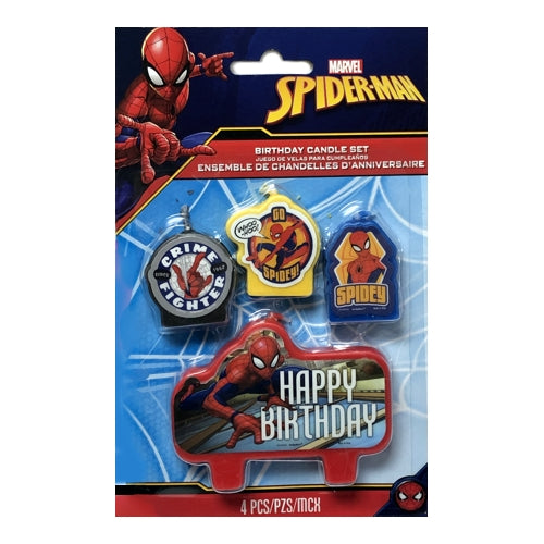 1 Spiderman Birthday Candle Set 4 Pack Dollarfanatic Store