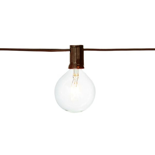 Cafe Globe String Lights 12 Clear G50 Globe Lights Set 10 Ft 10 In Dollarfanatic Store