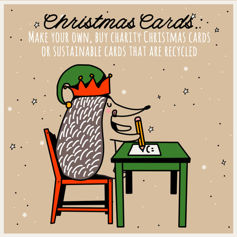 reduce reuse and recycle your christmas cards